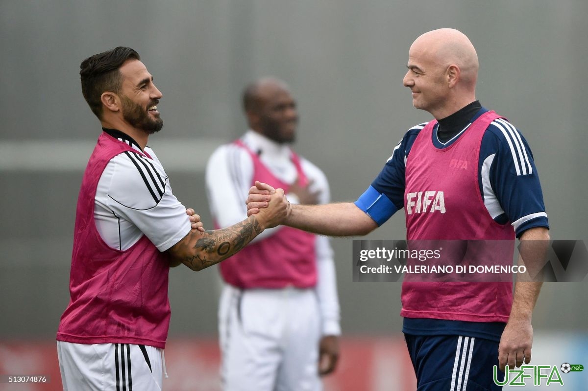                           FIFA prezidenti O'zbekiston terma jamoasi bosh murabbiyini tabrikladi		- uzfifa.net.