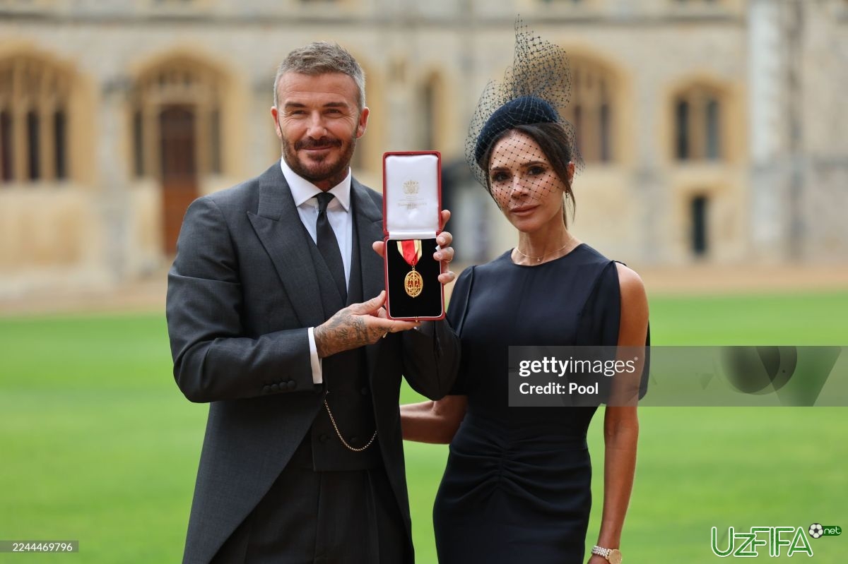 Devid Bekxem qiroldan ricarlik unvonini qabul qilib oldi - uzfifa.net.