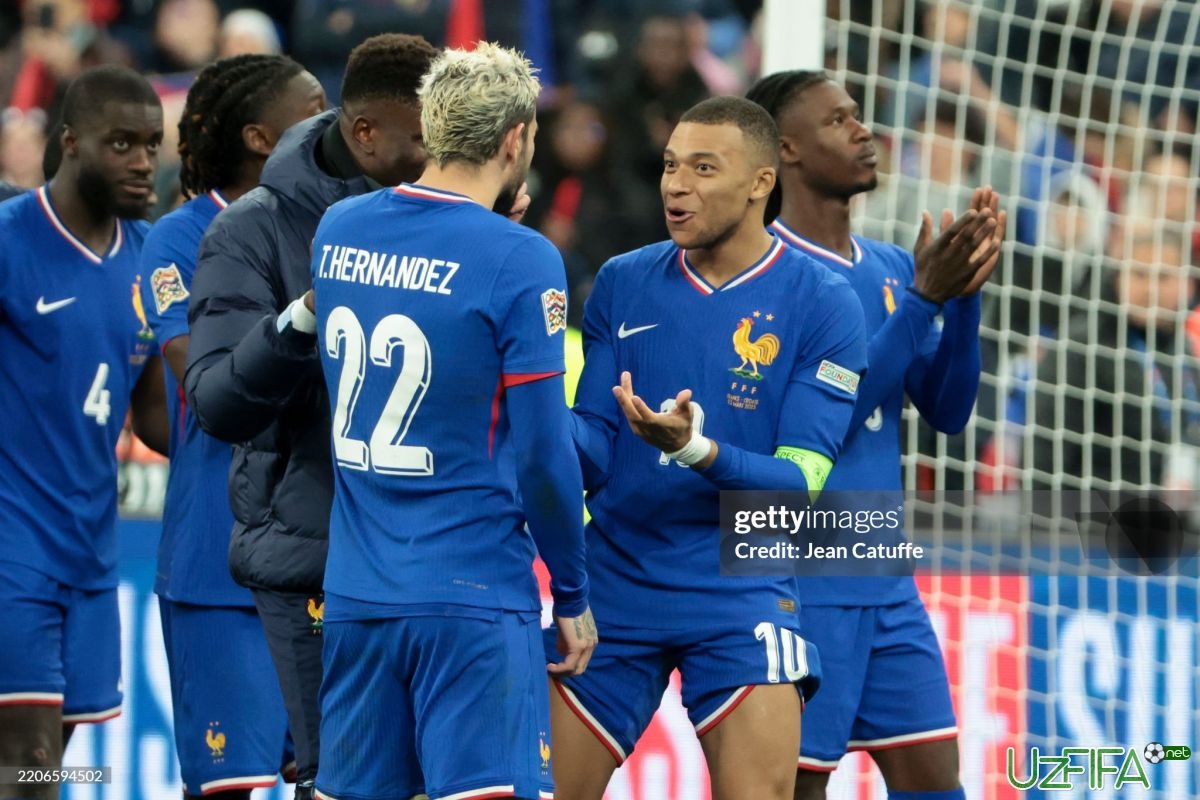 Franciya terma jamoasi JCH saralash uchrashuvlari uchun qaydnomasini elon qildi - uzfifa.net.