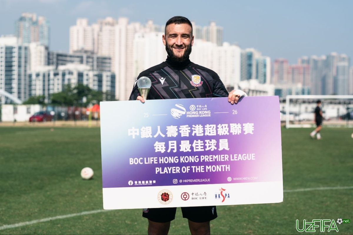                           Tursunov - Gonkong chempionatining dekabrdagi eng yaxshi futbolchisi!		- uzfifa.net.