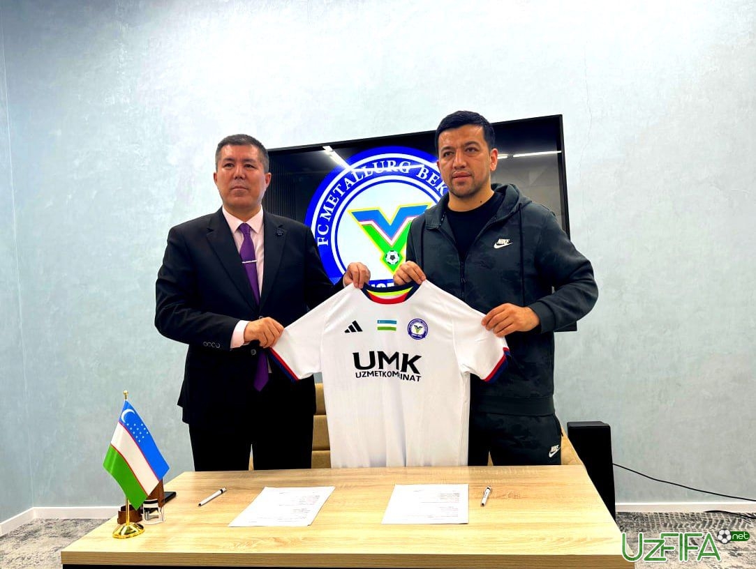                           Rasman: "Metallurg" Azim Ahmedov bilan shartnoma imzoladi		- uzfifa.net.