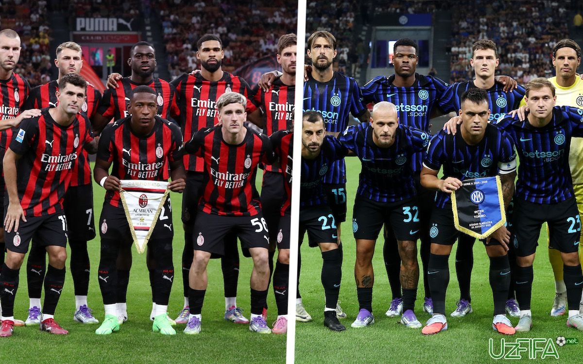                           "Milan" - "Inter". Tarkiblar malum		- uzfifa.net.